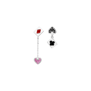 Disney Silver Earring | KP Alice In Wonderland XMXMW060115