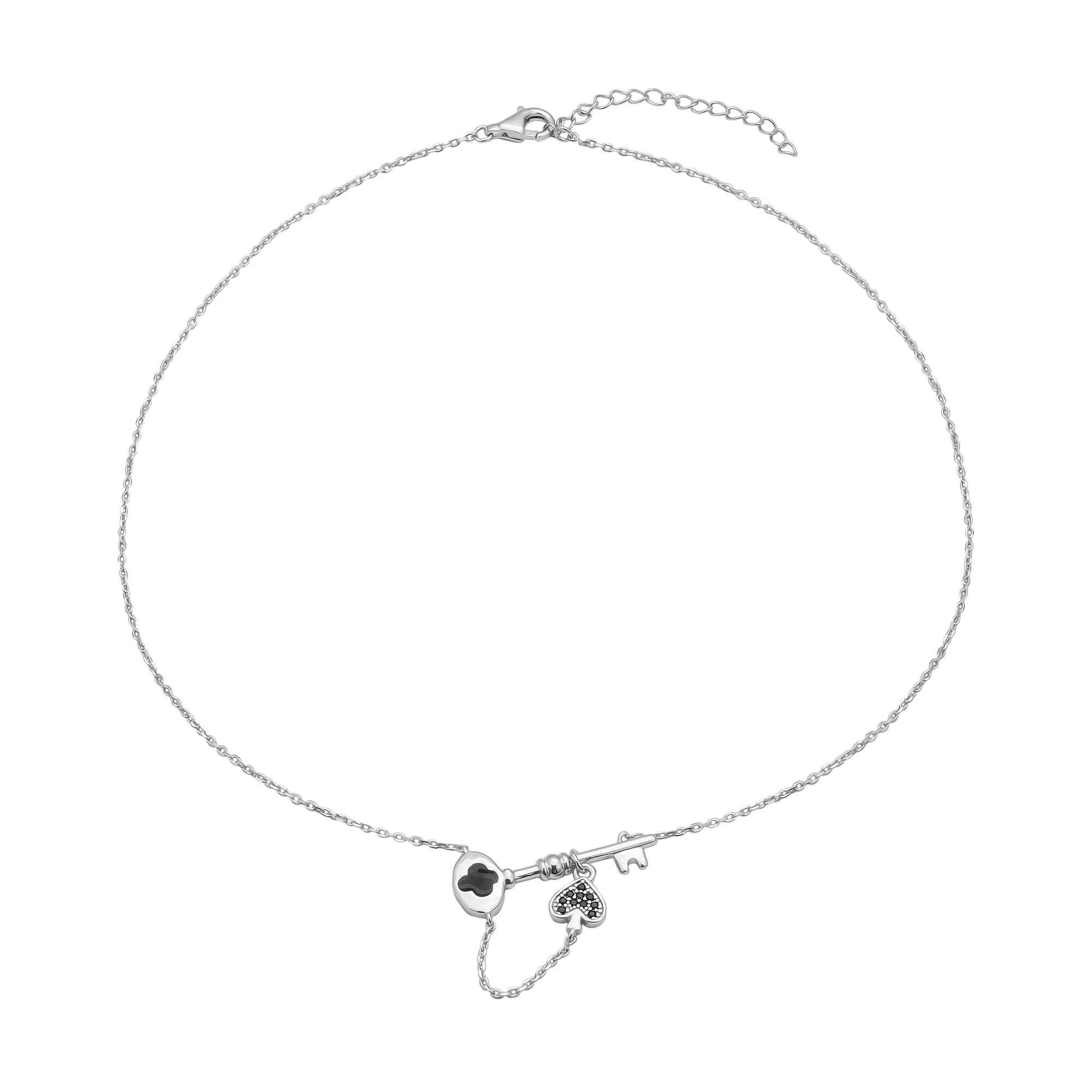 Disney Silver Necklace | KP Alice In Wonderland XMXMW060086